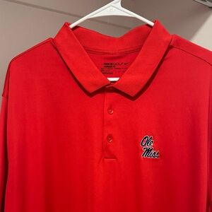 Ole Miss Nike Red Men's Polo Shirt
